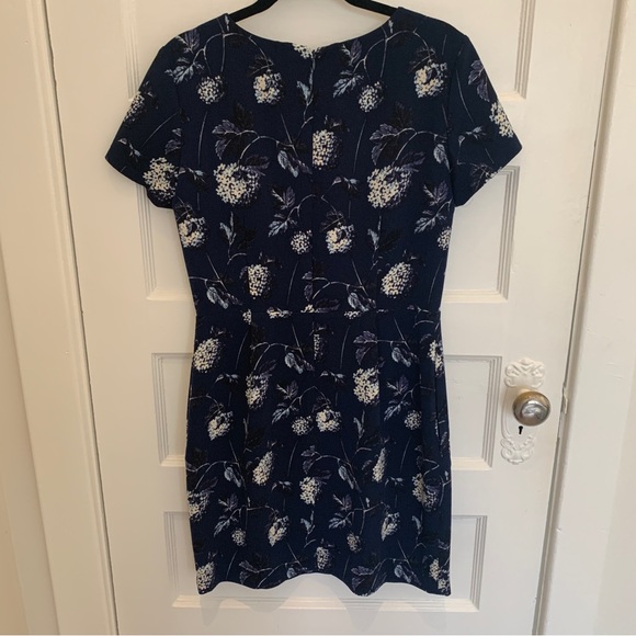 Club Monaco blue floral mini dress with pockets, size S - Picture 6 of 8